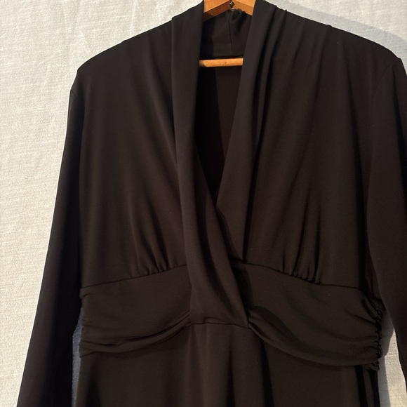 New York & Company Blouse Pullover V-Neck 3/4 Sleeve Black Women’s Sz M NWOT - Picture 3 of 5